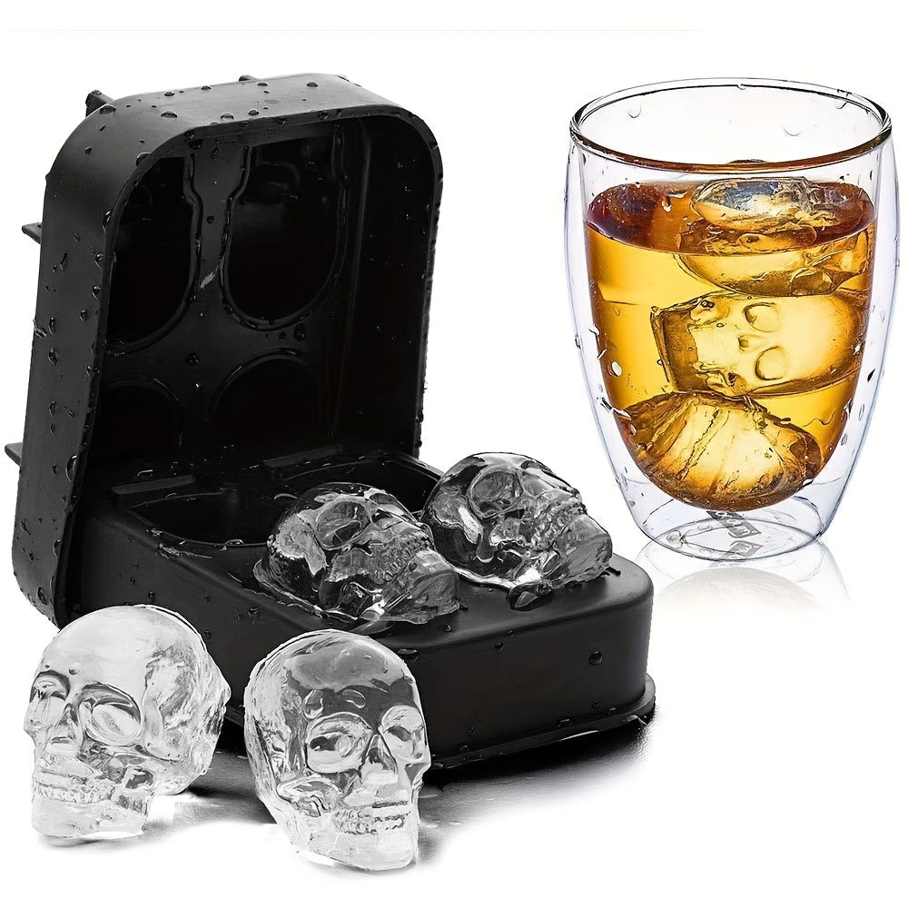 Skull Ice Tray Halloween Bar Diy Mold
