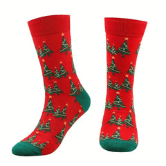 Christmas Crew Socks - Men's Cotton Socks