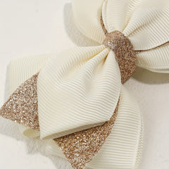 Glitter Ribbon Hair Bows Set - Princess Hair Accessories for Girls' Parties