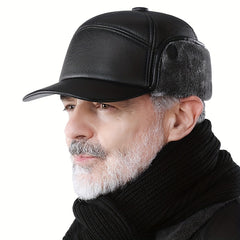 Winter Baseball Cap Hats For Men Snapback Father Hats Earflaps Thicken Dad Cap