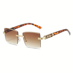 Leopard Head Sunglasses with Case & Cloth