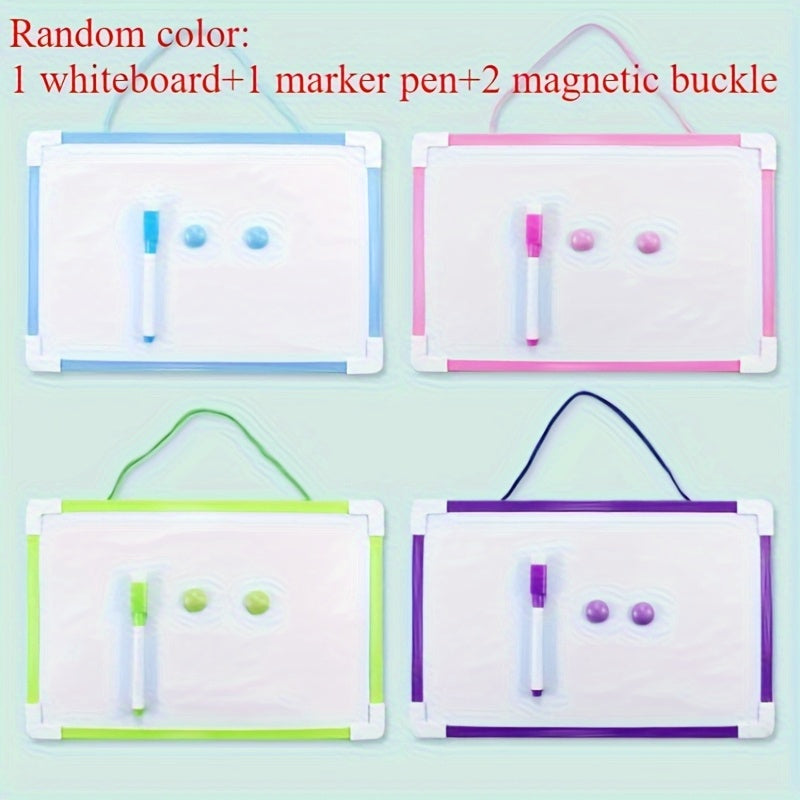 12pcs Erasable Graffiti Board Set with Whiteboard, Pens & Magnetic Fasteners