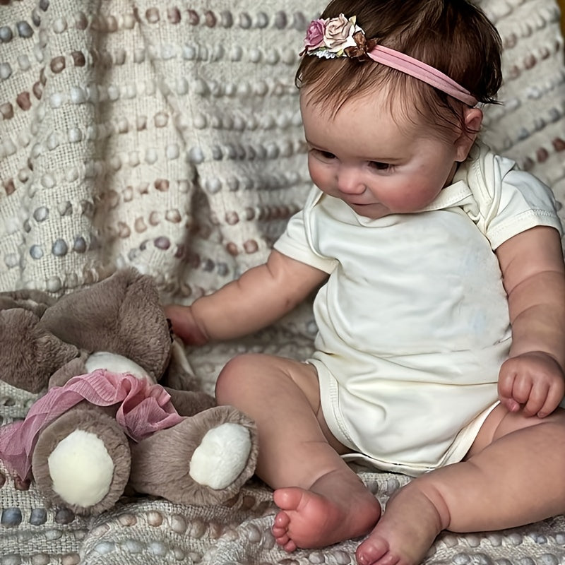 Realistic 20" Reborn Baby Doll Soft Vinyl Simulation Pure Planted