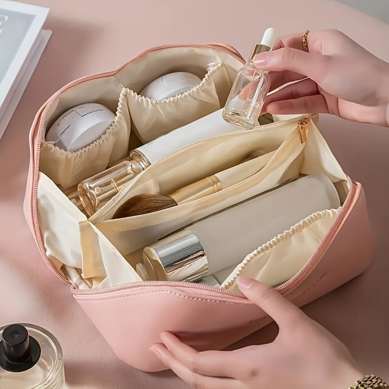 Large Capacity Portable Cosmetic Case Travel Toiletry Bag