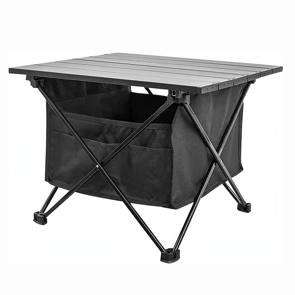 Portable Folding Camping Table Aluminum Lightweight Collapsible with Storage Bag