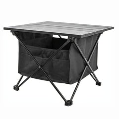 Portable Folding Camping Table Aluminum Lightweight Collapsible with Storage Bag