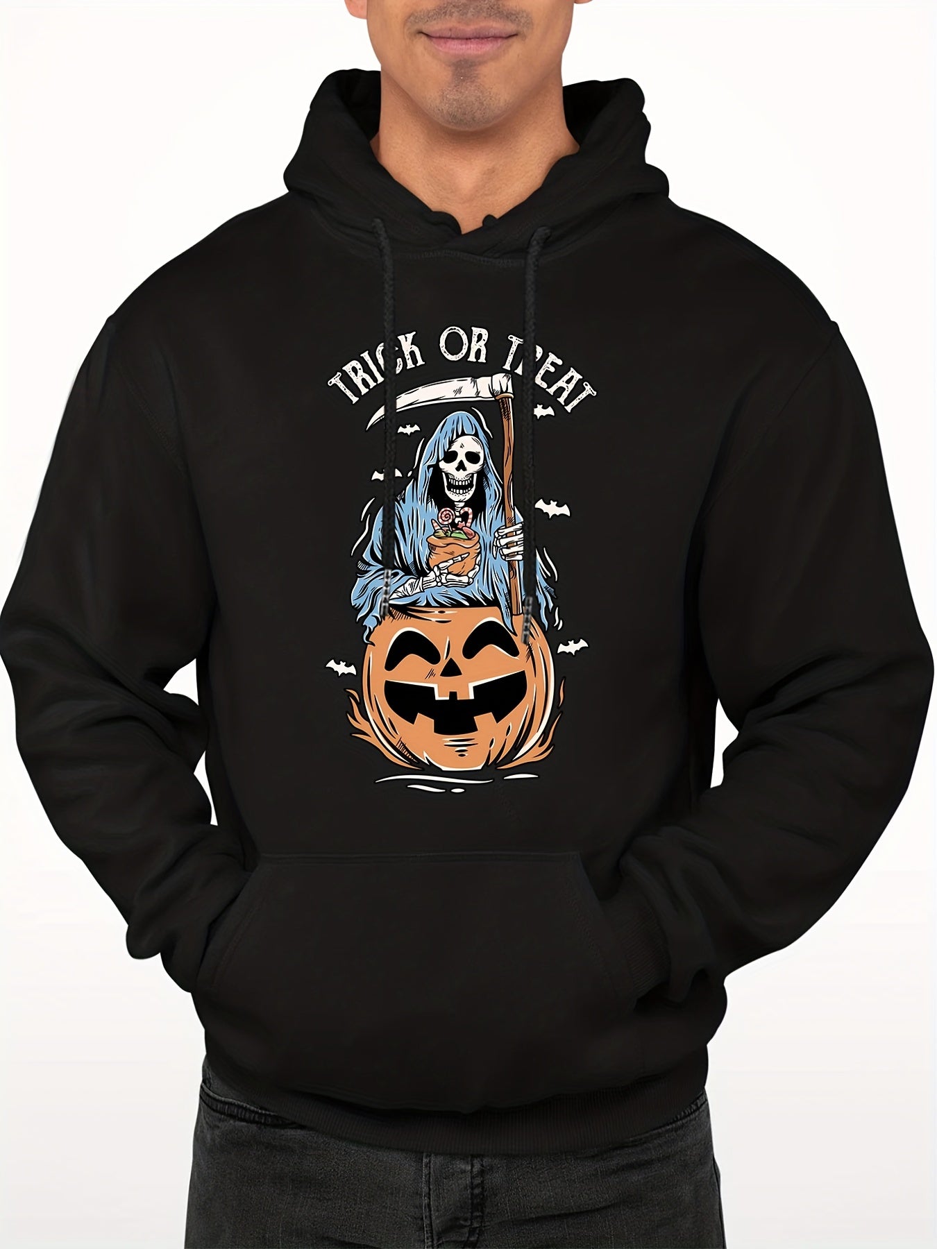 Men's Skeleton Graphic Hoodie Casual Sweatshirt