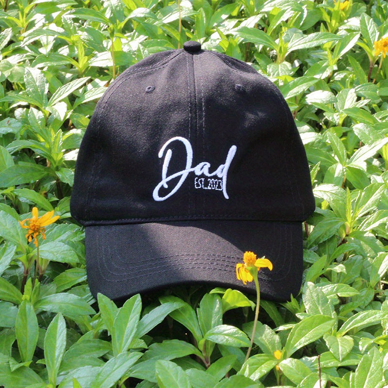 Embroidered Letter Cotton Soft Hat Solid Baseball Cap Fathers Gift