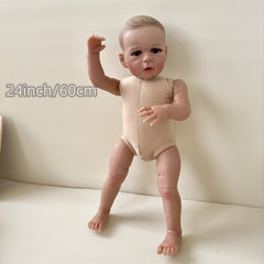 24 Inch Hand Painted Reborn Doll With Cloth Body