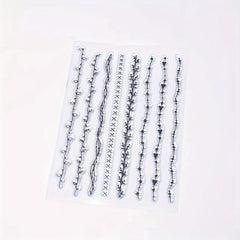 Branches Art Lines Transparent Stamps Holiday Card Making DIY Crafts