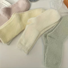 4 Pairs Cotton Warm Floor Socks for Men and Women