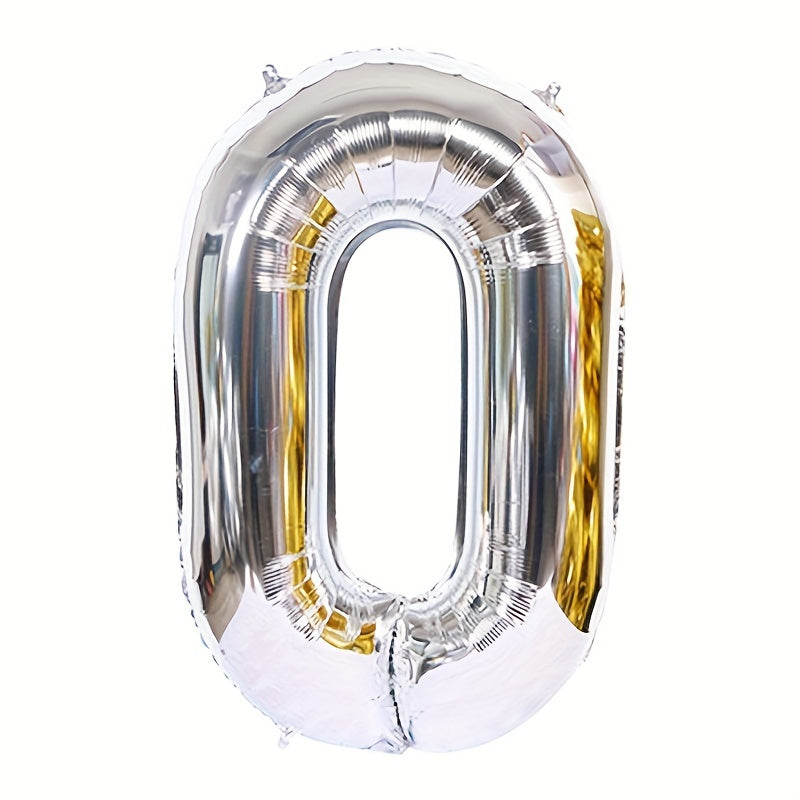 1pc Giant Number Balloon + Ribbon Set