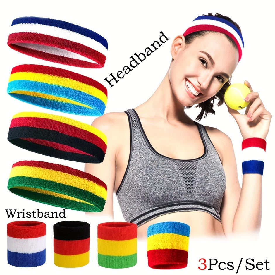 3pcs Outdoor Sports Wrist Guard Headgear Set For Men And Women