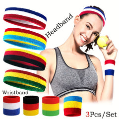 3pcs Outdoor Sports Wrist Guard Headgear Set For Men And Women