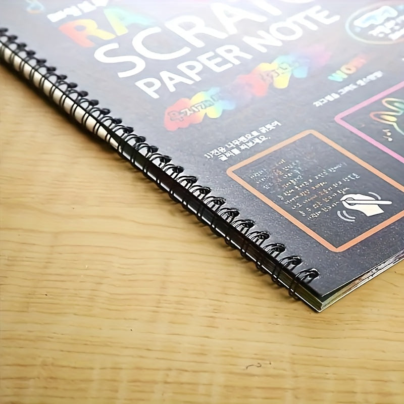 Scratch Art Book Set with Pen - Creative Paper Craft for Kids