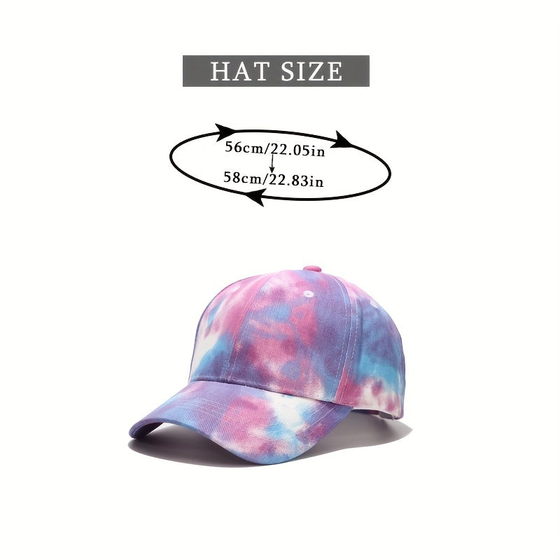 Candy Gradient Baseball Cap Tie Dye Women Street Wear Hip Hop Man Unisex Sports