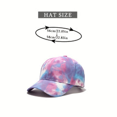 Candy Gradient Baseball Cap Tie Dye Women Street Wear Hip Hop Man Unisex Sports