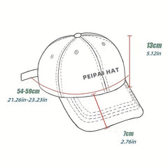 Shark Embroidery Baseball Cap Adjustable Sunscreen Dad Hats