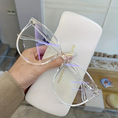 Square Anti Light Glasses For Women Men Students Jelly Glasses Frame