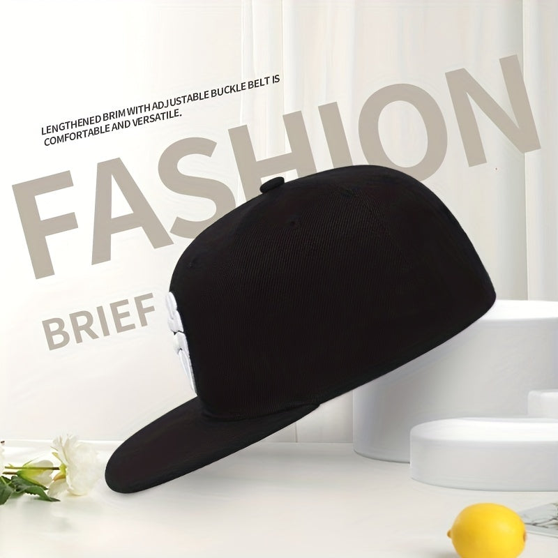 Unisex Breathable Adjustable Baseball Cap with Letter Embroidery