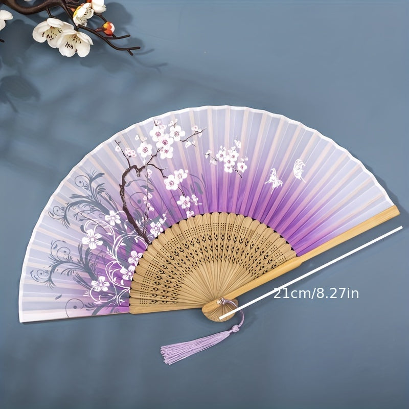 Men's Chinese Style Embroidered Dance Fan Props