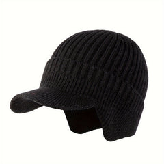 Men's Knitted Cap Winter Outdoor Windproof Ear Protection Warm Hat