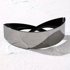Y2K Wrap Around Sunglasses Futuristic Punk Style UV400