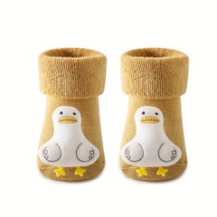 Baby Boy's Cartoon Animal Pattern Non-slip Sports Socks