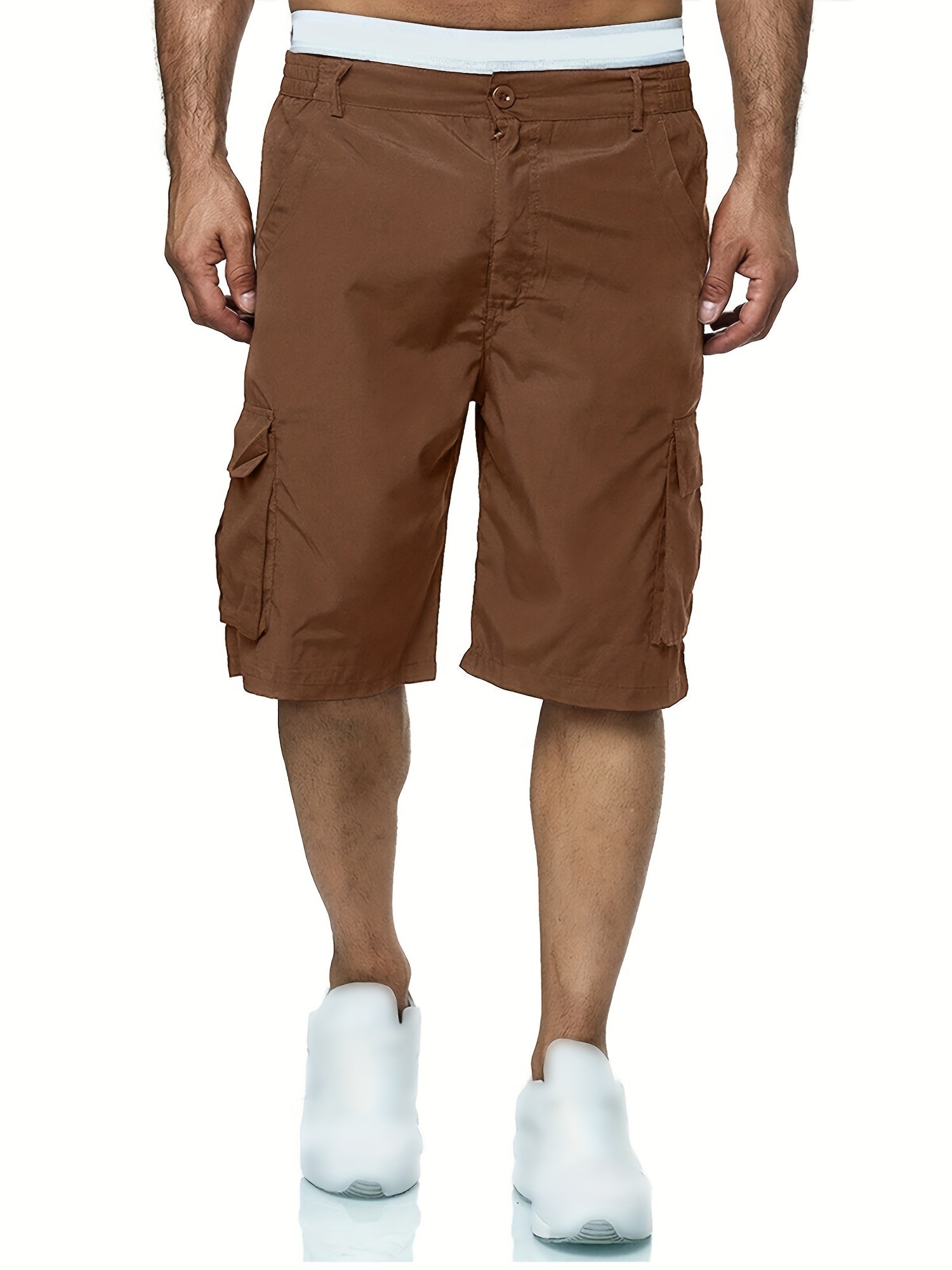 Men's Outdoor Cargo Shorts Summer Casual Solid