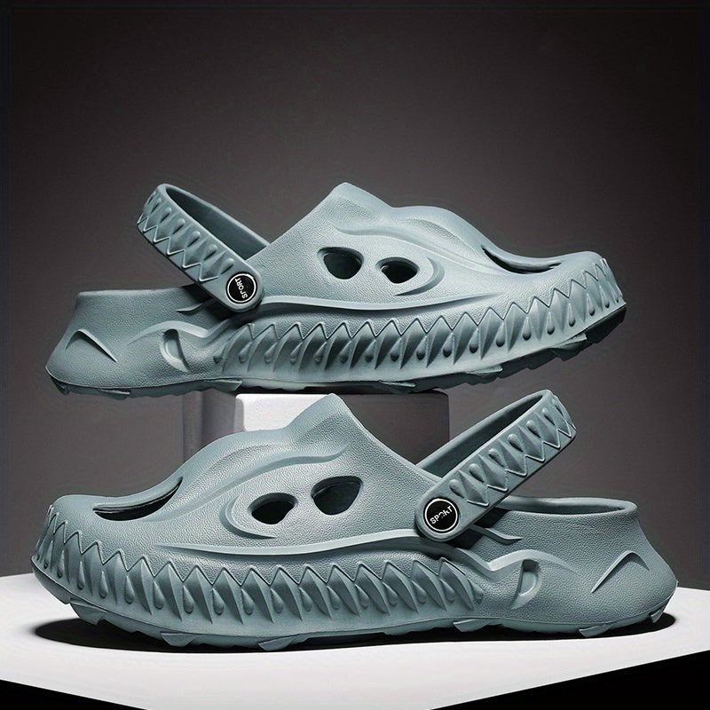 Men's Novel Build Clogs Slip-on Sandals Soft Sole Walking Shoes