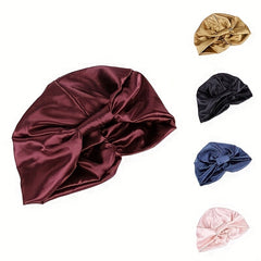 Soft Satin Bonnet Solid Night Cap for Hair Care