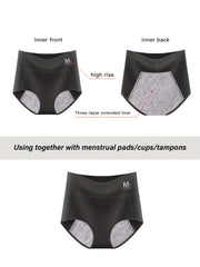 3 Pack Plus Size Period Panties Set Leakproof Women's Underwear