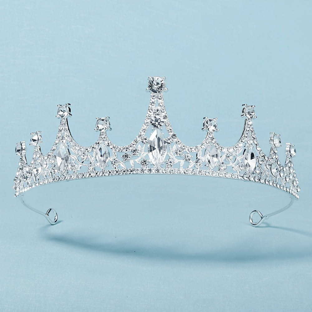 Rhinestone Crown Hairband Princess Tiara Wedding Birthday Hair Accessories