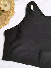 High Neck Racer Back Tankini Swimsuit