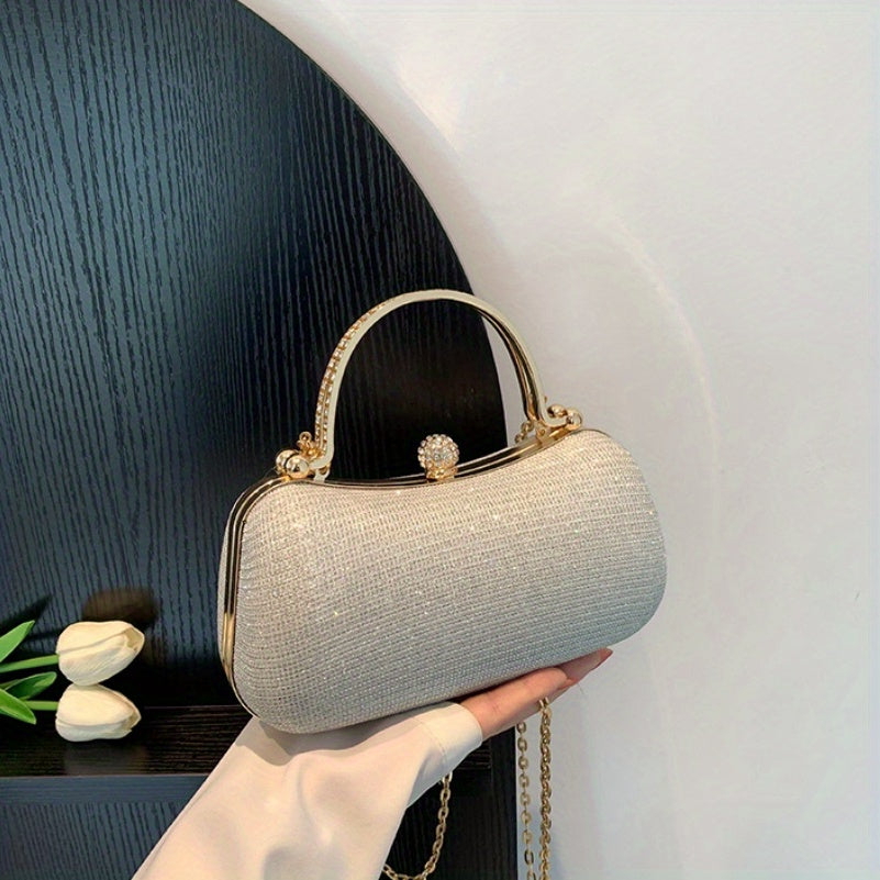 Glitter Evening Clutch Bag Formal Banquet Handbag Wedding Party Prom