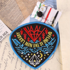 2pcs Teen Embroidery DIY Patches - Clothes Backpack Hat Party Gift