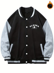 Men's Muppet Bear Jacket with Baseball Collar