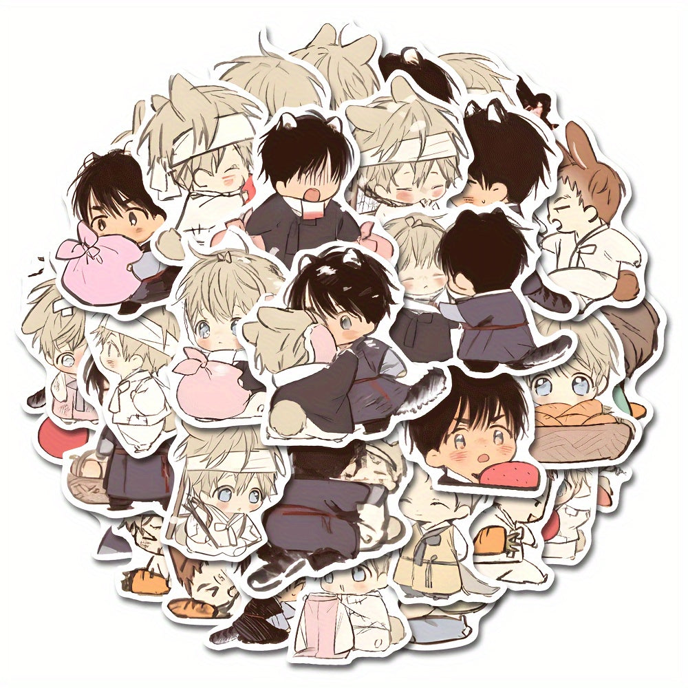 60pcs Comic Anime Waterproof Stickers for Laptop Luggage Bike Notebook Helmet