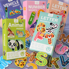 Magnetic Sticker Cognitive Toy Early Education Puzzle