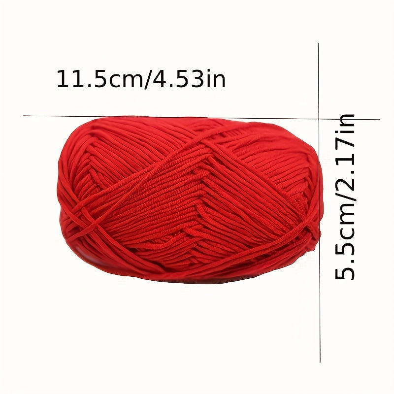 4pcs Chunky Thick Bulky Yarn for Crocheting & Knitting, 60% Cotton 40% Acry