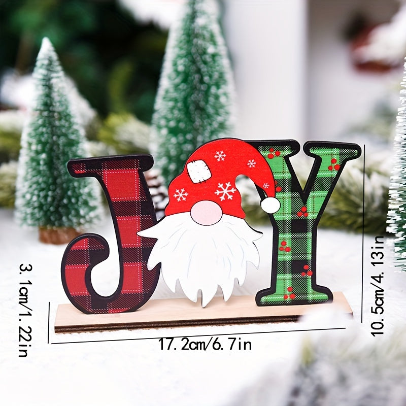 1pc Wooden Christmas Decorations Santa Snowman Table Ornaments