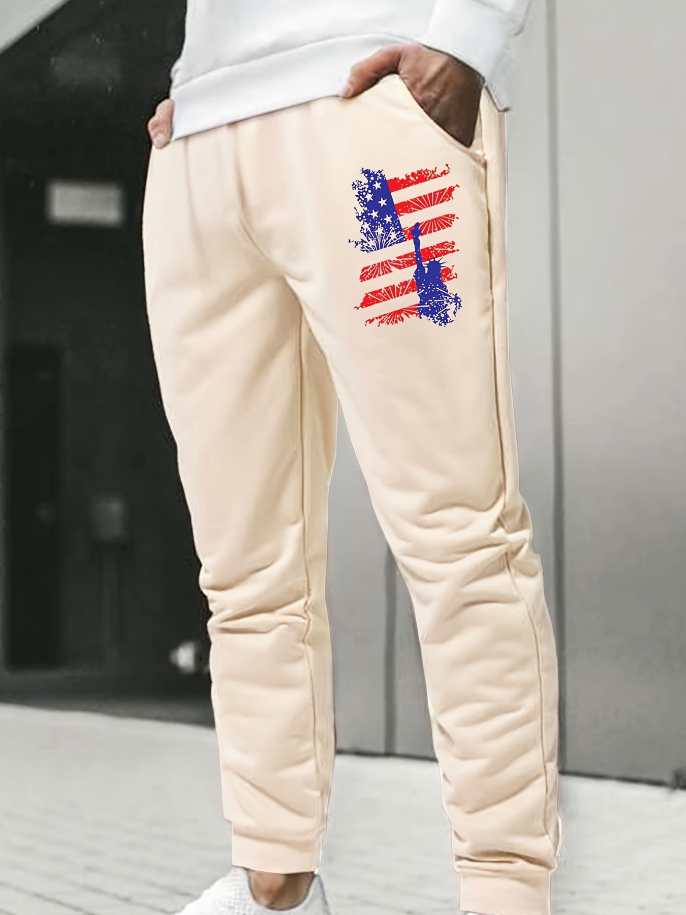 Men's Skull Head Print Casual Drawstring Sweatpants
