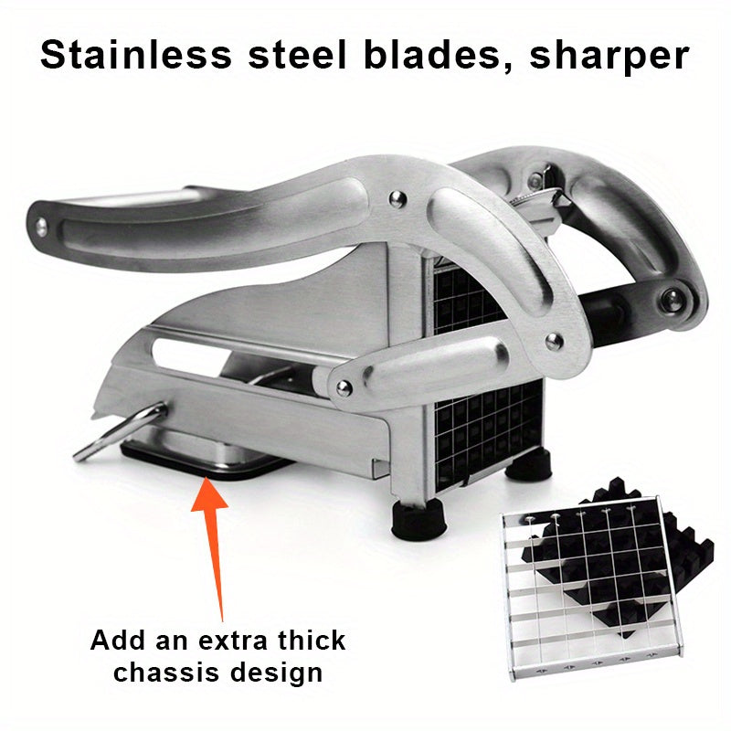 French Fry Cutter Commercial Stainless Steel Potato Vegetable Slicer