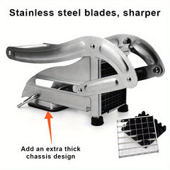 French Fry Cutter Commercial Stainless Steel Potato Vegetable Slicer