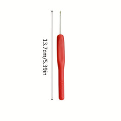 8pcs Soft Handle Aluminum Crochet Hooks Set for Arthritic Hands