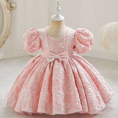 Baby Girls Flower Bowknot Princess Dress Clothes