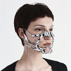 Gothic Punk Silvery Mask for Parties