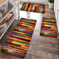 Colorful Geometric Floor Mat Non-slip Kitchen Runner Rug