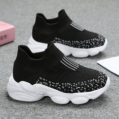 Girls Casual Sock Shoes Knit Lightweight Comfy Sneakers