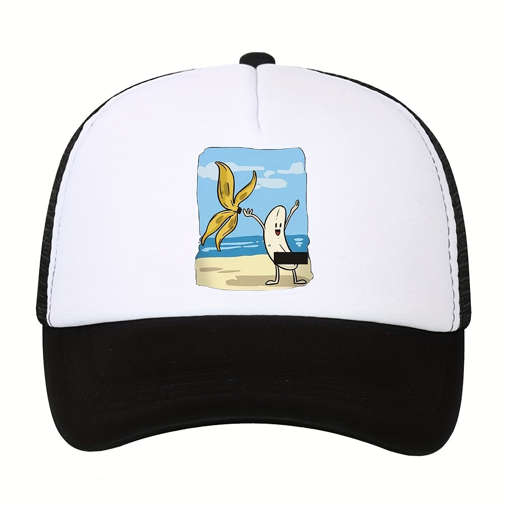 Men's Baseball Mesh Cap Breathable Outdoor Sunshade Trucker Hat